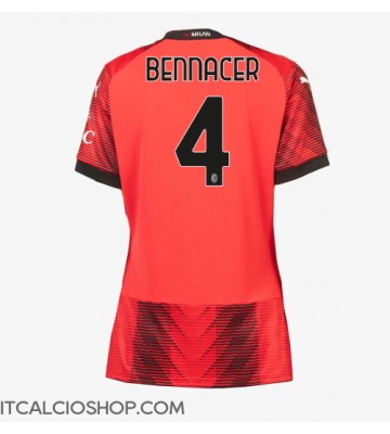 AC Milan Ismael Bennacer #4 Prima Maglia Femmina 2023-24 Manica Corta